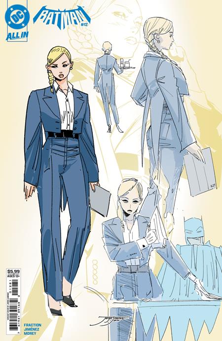 BATMAN #12 CVR G JORGE JIMENEZ VERITY PENNYWORTH DESIGN CARD STOCK VAR