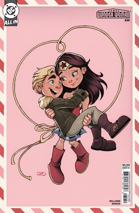 WONDER WOMAN #30 CVR E CHRISSIE ZULLO VALENTINES DAY CARD STOCK VAR