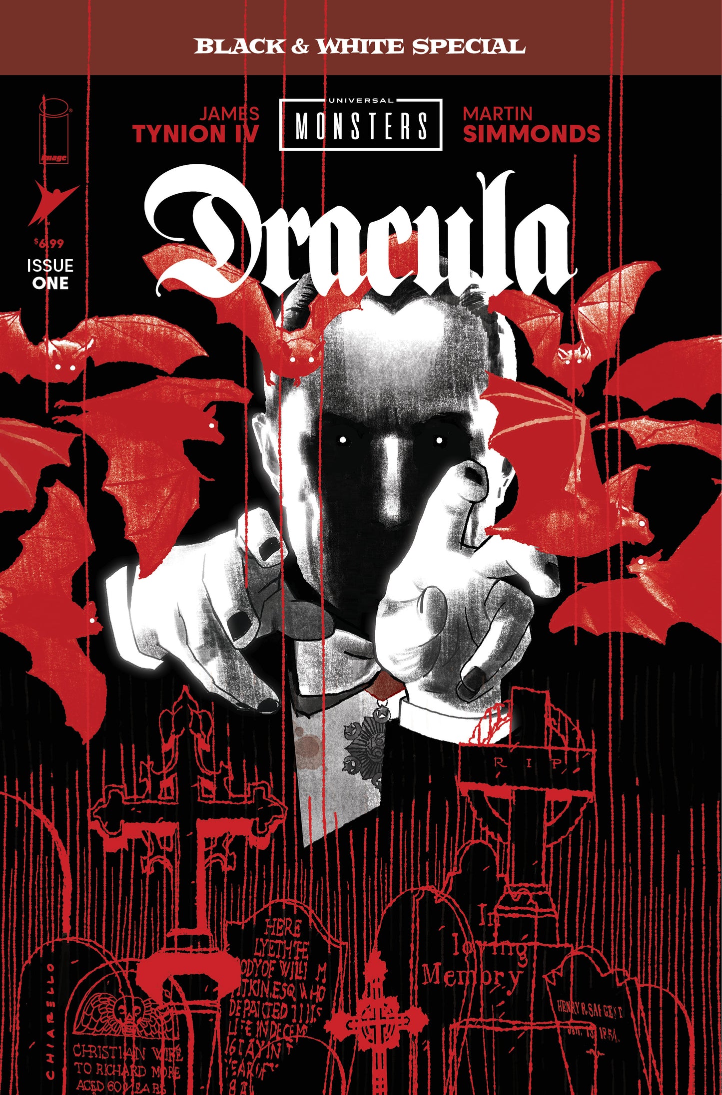 UNIVERSAL MONSTERS DRACULA BLACK & WHITE SPECIAL #1 (OF 2) CVR A MARTIN SIMMONDS (MR)