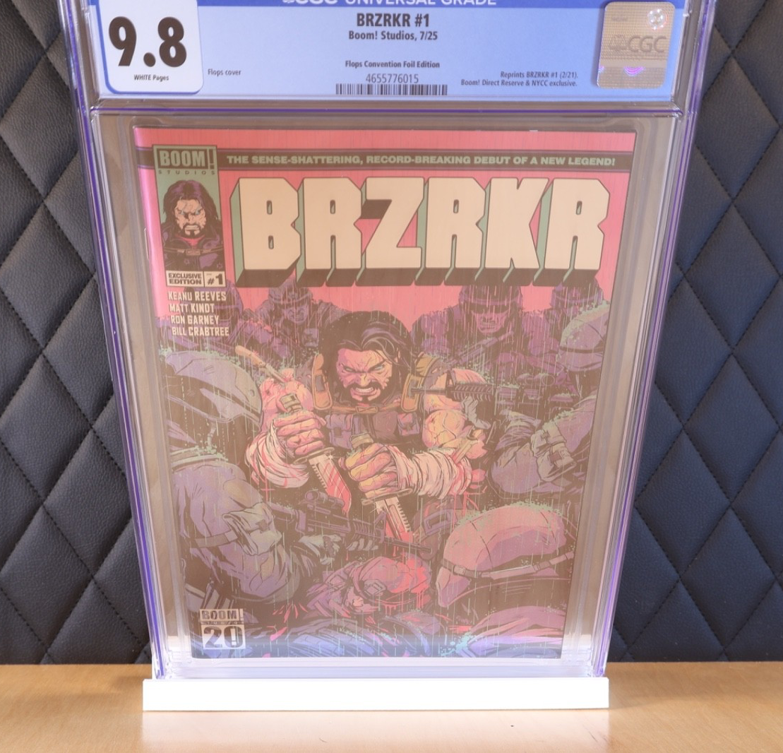 BRZRKR #1 Flops Convention Foil 9.8 CGC