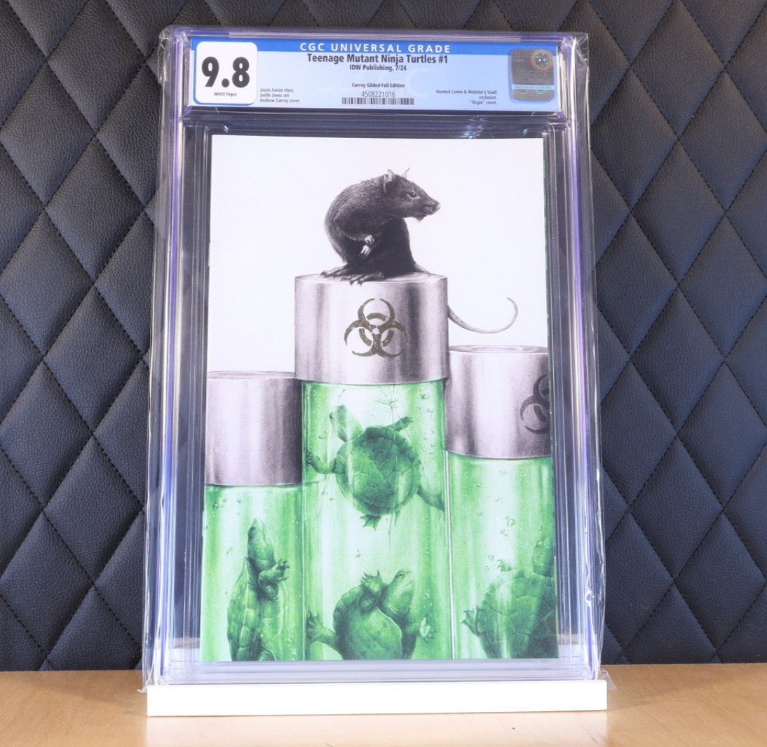 TMNT #1 Andrew K Currey 23k Gold Gilded Variant CGC 9.8