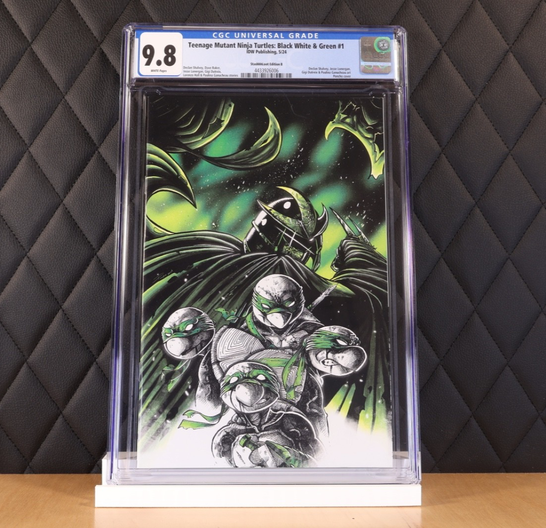 Teenage Mutant Ninja Turtles: Black, White & Green #1X Poncho Exclusive Virgin