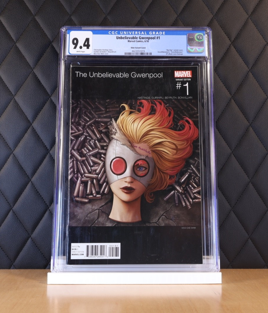 Unbelievable Gwenpool #1 Shim Hip Hop Variant CGC 9.4