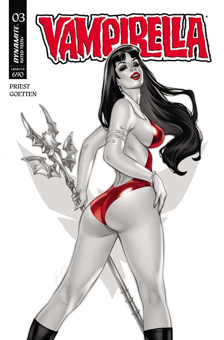 VAMPIRELLA (2026) #3 CVR Q INC 1:7 ELIAS CHATZOUDIS BW VAR