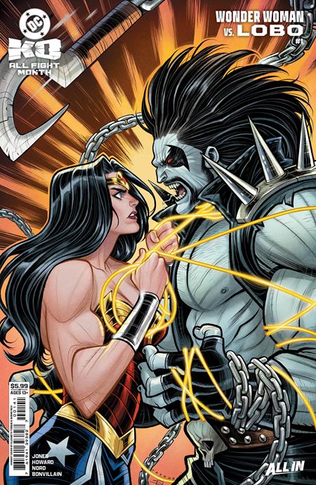 DC K.O. WONDER WOMAN VS LOBO #1 (ONE SHOT) CVR D ELIZABETH TORQUE CARD STOCK VAR