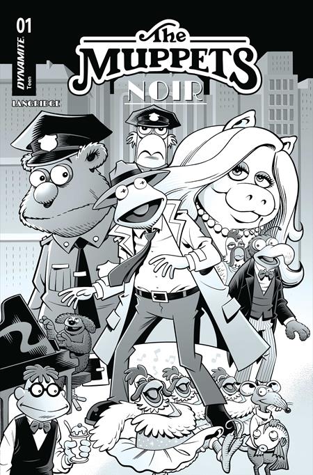 MUPPETS NOIR #1 CVR G INC 1:15 ROGER LANGRIDGE LINE ART VAR