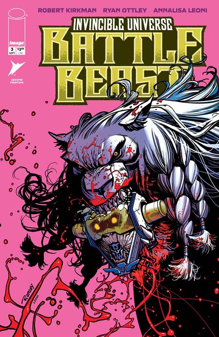 INVINCIBLE UNIVERSE BATTLE BEAST #3 2ND PTG CVR B RYAN OTTLEY VAR