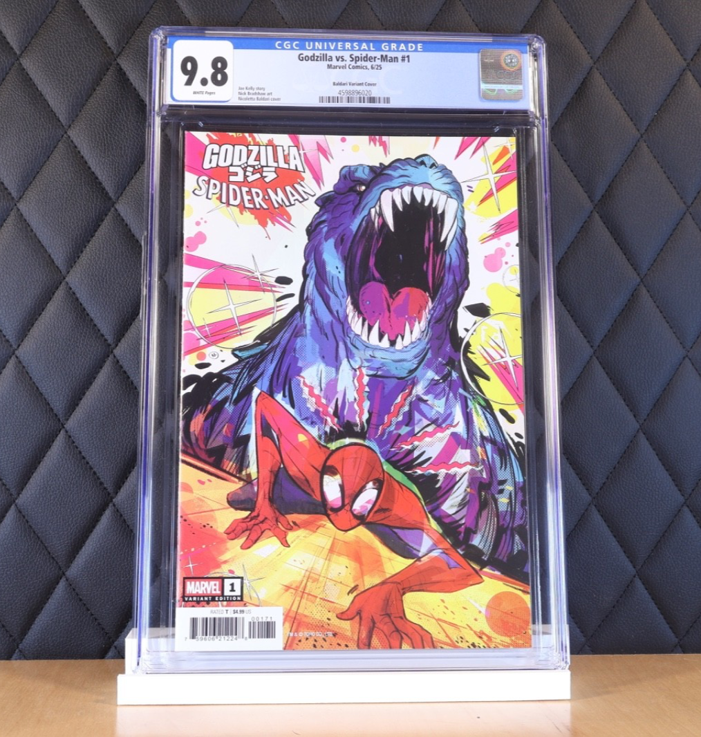 Godzilla Vs Spiderman #1 Nicoletta Baldari Variant CGC 9.8