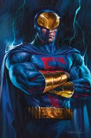 BLUE FALCON & DYNOMUTT #3 CVR E LUCIO PARRILLO METAL VIRGIN VAR