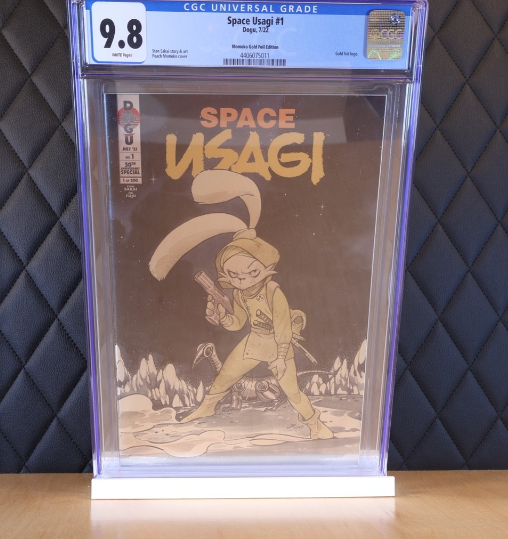 Space Usagi #1 Momoko limited Gold Foil CGC 9.8