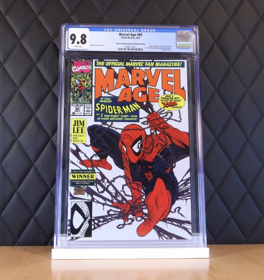 Marvel Age #90 McFarlane Spot foil Mexico Cover CGC 9.8
