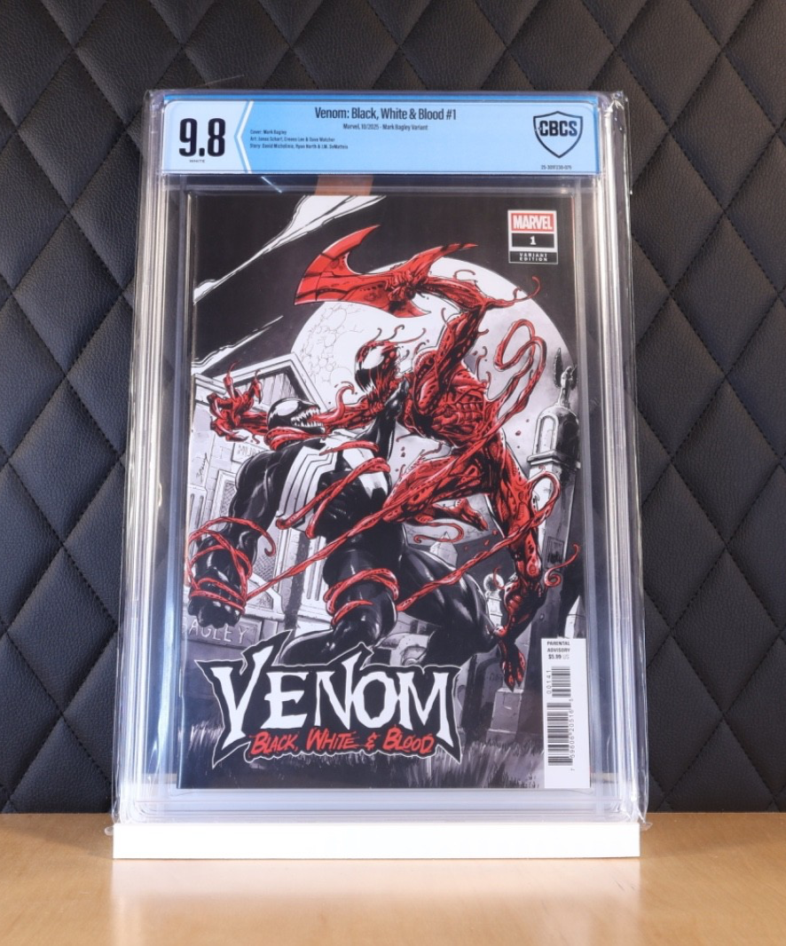 Venom Black White and Blood #1 Mark Bagley CBCS 9.8