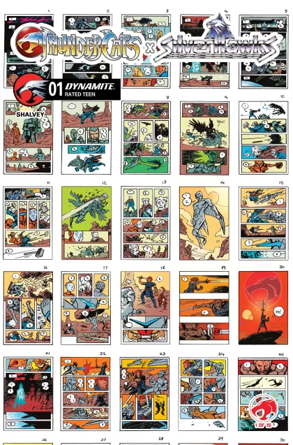 Thundercats X Silverhawks #1 Shalvey (Layouts Variant, 1:10)